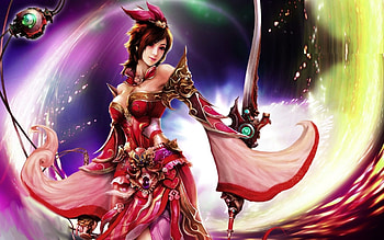 Beautiful Asian Woman Warrior HD wallpaper