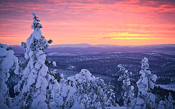 Lapland, Finland HD wallpaper