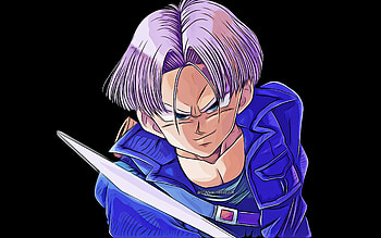 Trunks Briefs, minimalism, Dragon Ball, DBS, Torankusu, Dragon Ball Super, DBS characters, Trunks Briefs DBS, abstract art, Trunks Briefs , Trunks Briefs Dragon Ball HD wallpaper