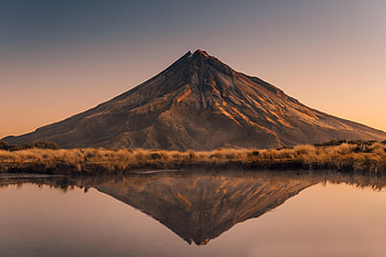 Nature, Vertex, Top, Reflection, Volcano HD wallpaper