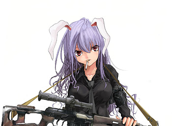 Hot, sniper, touhou, reisen udongein inaba HD wallpaper