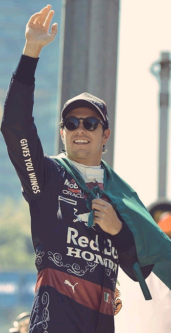 Checo Perez, Gafas de sol, Uniforme deportivo HD phone wallpaper