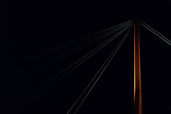 Dark, Minimalism, Bridge, Backlight, Illumination, Support HD wallpaper