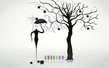Miscellanea, Miscellaneous, Wood, Tree, Mask, Umbrella, Creative HD wallpaper