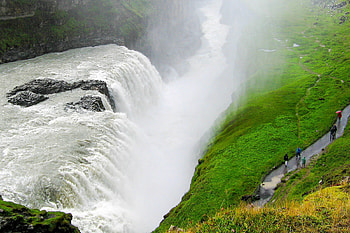 Gullfoss Waterfall, que beauty, Iceland, Travel graphy HD wallpaper