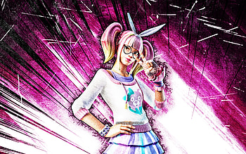 Fashion Lace, grunge art, Fortnite Battle Royale, Fortnite characters, purple abstract rays, Fashion Lace Skin, Fortnite, Fashion Lace Fortnite HD wallpaper