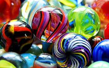 Miscellanea, Miscellaneous, Multicolored, Motley, Lines, Glass, Balls HD wallpaper