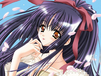 Air, Anime, cute, smile, nice, cutie HD wallpaper
