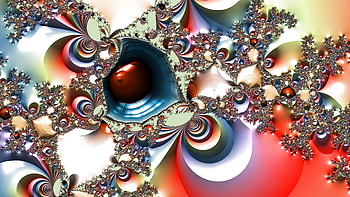 Trippy Psychedelic Fractal, trippy, psychedelic, aesthetic, Abstract, fractal HD wallpaper