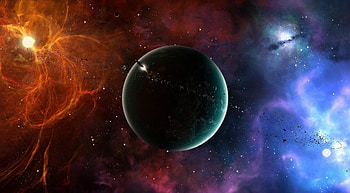 Universe, Stars, Galaxy, Planet, Asteroids HD wallpaper