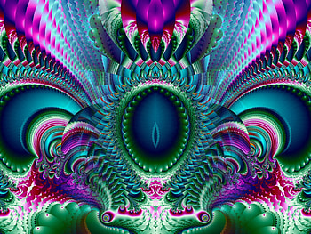 Portal, Bright Colors, Beautiful, Fractal, Wonderful HD wallpaper