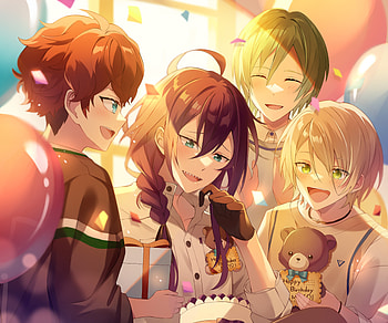 Aira Shiratori, Tatsumi Kazehaya, Mayoi Ayase, Hiiro Amagi, video game, Ensemble Stars! HD wallpaper