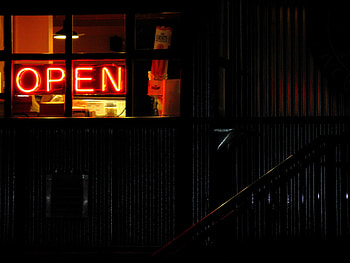 Words, Neon, Inscription, Open, It's Open, Signature HD wallpaper