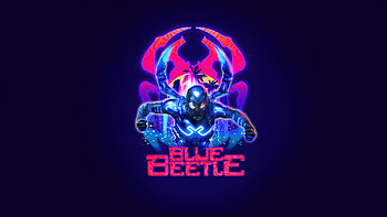 Blue Beetle Illustration , blue-beetle, 2023-movies, movies, superheroes, poster, artwork, illustration, artist, behance HD wallpaper