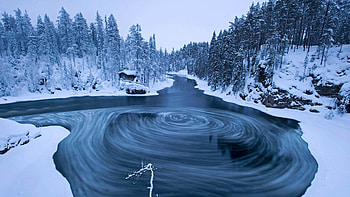 Winter in the Finnish wilds, Microsoft , hub HD wallpaper