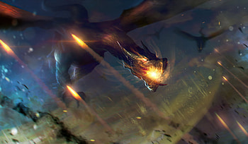 Fiery Dragon , dragon, artist, artwork, digital-art, deviantart HD wallpaper