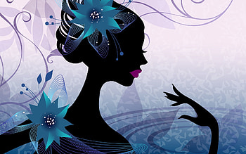 Flowers, Vector, Hand, Girl, Fingers, Fingernails, Nails HD wallpaper