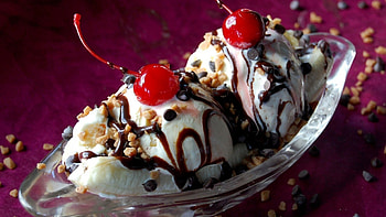 Banana Split, Ice Creams HD wallpaper