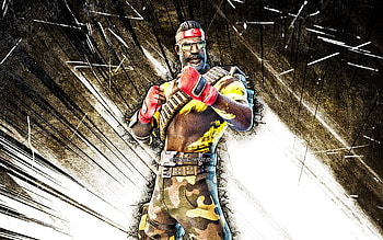 Green Bandolier, grunge art, Fortnite Battle Royale, Fortnite characters, brown abstract rays, Green Bandolier Skin, Fortnite, Green Bandolier Fortnite HD wallpaper