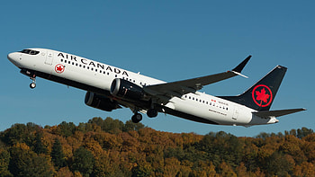 Air Canada, First Boeing 737 Max, Skies mag HD wallpaper