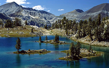 Nature, Trees, Mountains, Sea, Lake HD wallpaper