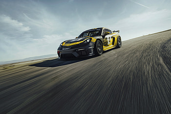 On track, Porsche Cayman GT4 HD wallpaper