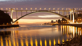 Arrabida Bridge, Portugal HD wallpaper