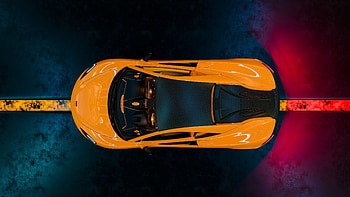 Top view, McLaren 570S, sports car HD wallpaper