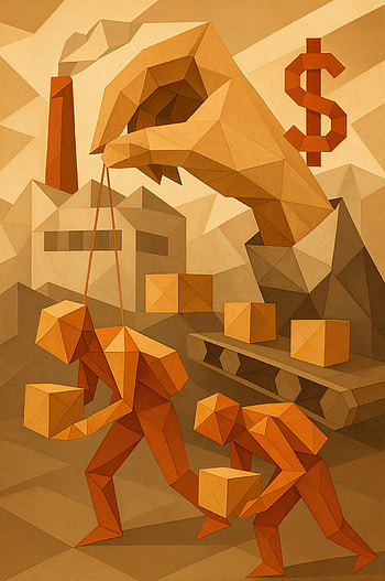 Profit's Puppets | Commodified Lives | Chains of Commerce, hand HD phone wallpaper