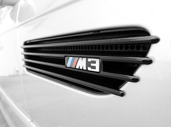 BMW E46 M3 Side Close up, vent, black, car, grill, grille, e46, smoked, import, bmw, m3, sports car HD wallpaper