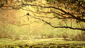 Art, Couple, Pair, Branch, Nice, Sweetheart, Beasts HD wallpaper