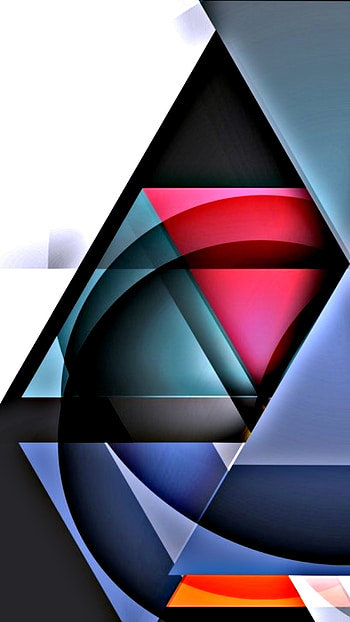 graphic colorful shape, digital, samsung, blue, material, modern, design, geometric, pattern, abstract HD phone wallpaper