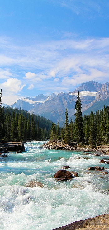 Banff National Park, Rivers HD phone wallpaper