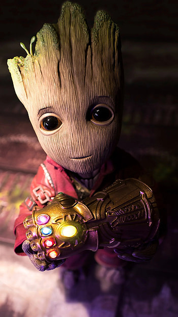 Infinity Gauntlet, Baby Groot HD phone wallpaper