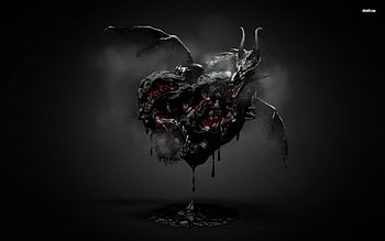 Broken Heart Black Background (Page 4), Dark Heart Broken HD wallpaper