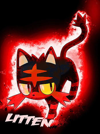 Litten, Pokemon anime, Sun and Moon, Characters HD phone wallpaper