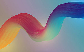 Colorful curves, gradient, abstract HD wallpaper
