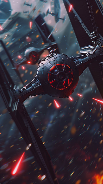 Epic TIE Fighter Battle | Star Wars Fan Art, TIE Fighter, fan art HD phone wallpaper
