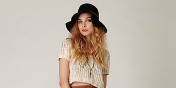 Beautiful in a Hat, sexy, model, pretty, sensual HD wallpaper