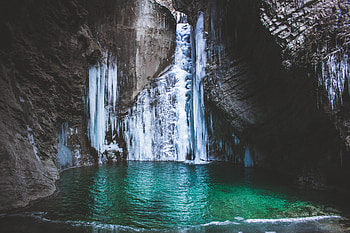 Nature, Mountains, Lake, Waterfall HD wallpaper