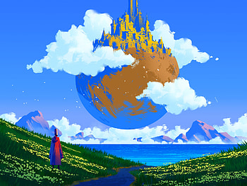 fantasy, city, fantasy city HD wallpaper