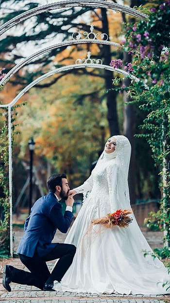 Muslim Couple, Islamic, Love HD phone wallpaper