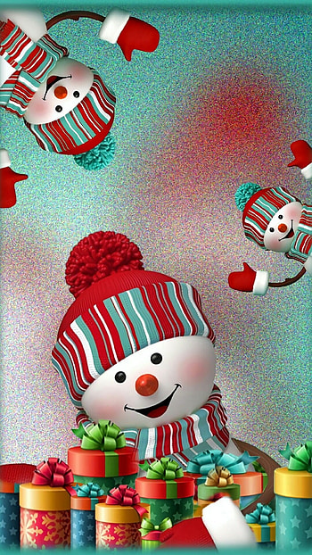 Cute Christmas, Snowman Christmas HD phone wallpaper