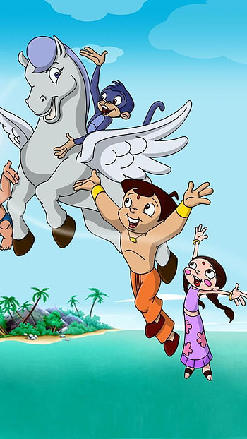 Unicorn masti, choota bheem HD phone wallpaper