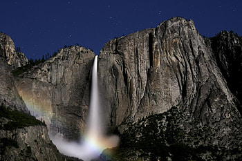 Waterfall, nature, mountain HD wallpaper