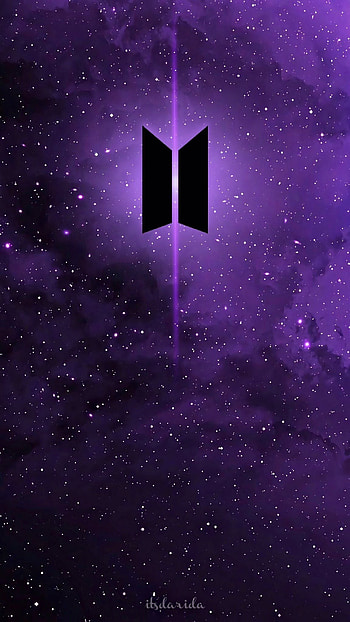 Bts Logo, Black Logo, black, logo, bts HD phone wallpaper