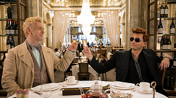 Good Omens, Aziraphale and Crowley, David Tennant and Michael Sheen, Striking HD wallpaper