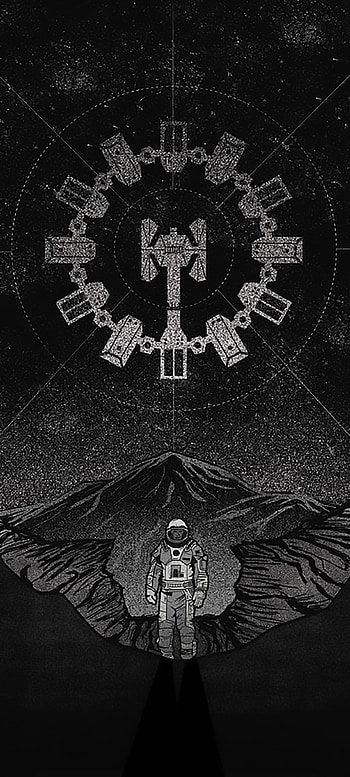 Interstellar, art, white HD phone wallpaper