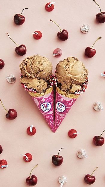 Baskin Robbins ice cream, Cherry cordial, ideas HD phone wallpaper