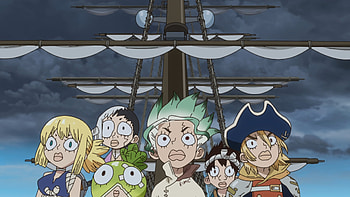 Dr. Stone Anime — Shipbound Crew, Anime, Dr. Stone HD wallpaper
